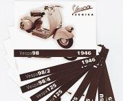 Vintage 610082M Astuccio cartoline Vespa d epoca (10 Q.