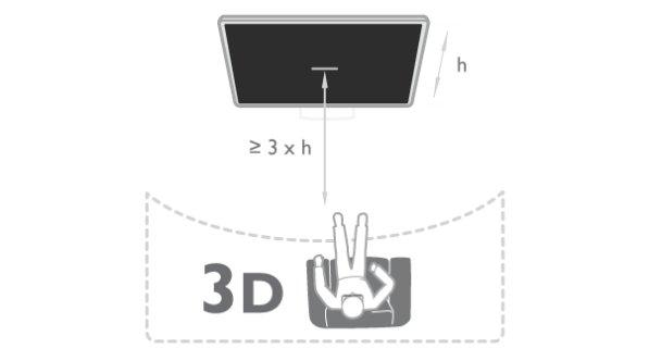 Διακοπή 3D Για να διακόψετε την παρακολούθηση σε 3D, πατήστε, επιλέξτε "Ρυθμίσεις 3D" και, στη συνέχεια, επιλέξτε "Απενεργ".