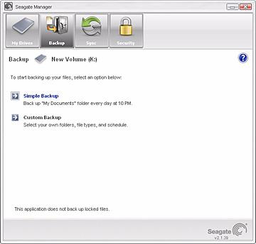 ημιουργία αντιγράφων ασφαλείας και Επαναφορά φακέλων και αρχείων ημιουργία αντιγράφων ασφαλείας και Επαναφορά φακέλων και αρχείων Με το Seagate Manager µπορείτε να δηµιουργήσετε αντίγραφα ασφαλείας