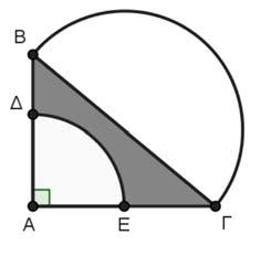 35. Στο σχήμα το είναι ισοσκελές τραπέζιο του οποίου η μικρή βάση είναι 10, η μεγάλη βάση είναι 22 και το ύψος του 8.