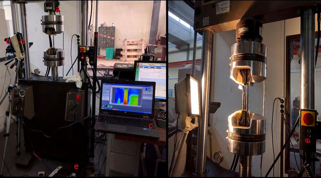 47 Κατά την διάρκεια της κόπωσης μία κάμερα υπερύθρων FLIR SC660 η οποία έχει ανάλυση 640 480 pixels και θερμική ευαισθησία 30 mk, καταγράφει το θερμοκρασιακό πεδίο στην μία πλευρά του δοκιμίου.