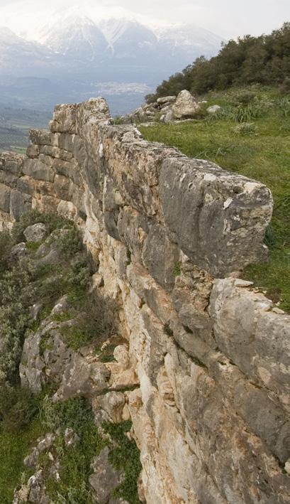 Η θέση της αρχαίας πόλης της Χαιρώνειας, ακριβώς στα σύνορα με την Λοκρίδα προς βορρά και την Φωκίδα στα δυτικά, επέβαλε την οχύρωσή της για την προστασία της από εχθρικές ενέργειες.