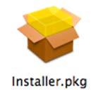 Ανοίξτε το Wlan_11ac_USB_MacOS10 για την έκδοση του Mac OS X (10.4-10.9) και με διπλό κλίκ ανοίξτε το αρχείο Installer.pkg για να ανοίξετε τον οδηγό εγκατάστασης των drivers 2.