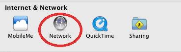 Στο System Preferences, επιλέξτε Network.