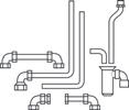 Pribor za povezavo kondenzacijskih naprav ecotec in indirektno ogrevanih vsebnikov tople vode Pribor Opis Kataloška številka Povezovalne cevi za nadometno povezavo ecotec in vsebniki VIH R 120/150