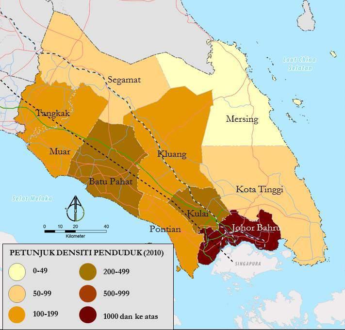 2-4 2.3 Guna Tanah Semasa 2.3.1 Profil Penduduk Pembangunan gunatanah adalah berdasarkan profil penduduk kawasan dan topografi di kawasan Johor.