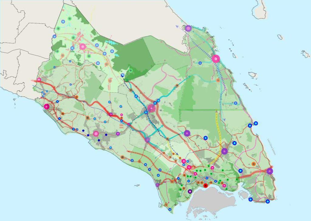 Rajah 2-11 menunjukan cadangan hierarki petempatan Negeri Johor, 2020.