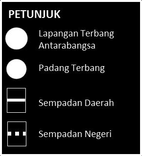 terbang. Berikut adalah lokasi Lapangan Terbang Antarabangsa dan padang terbang di negeri Johor. Rujuk Rajah 2-18.