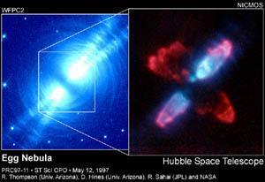 Νεφέλωμα Egg Nebula Αριστερά
