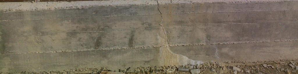 Po to je zid od segmenata odnosno izveden u kampadama, segment na kojem je nastala vla na pukotina uklonjen je i