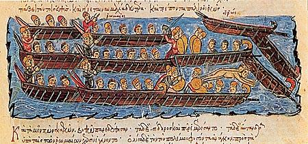 Ο στόλος των Αράβων εκστρατεύει εναντίον της Κρήτης.