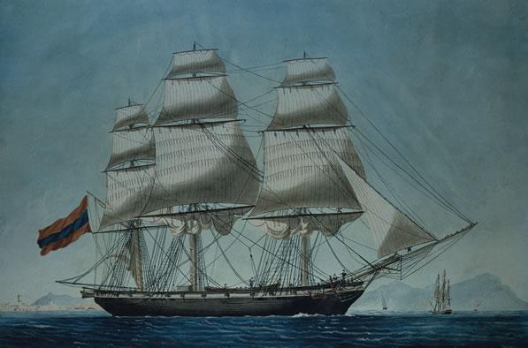 Ναυπηγήθηκε στην Ύδρα το 1816 από τους αδελφούς Kουντουριώτη, Δ. Aλ. Kριεζή και B. Mπουντούρη.