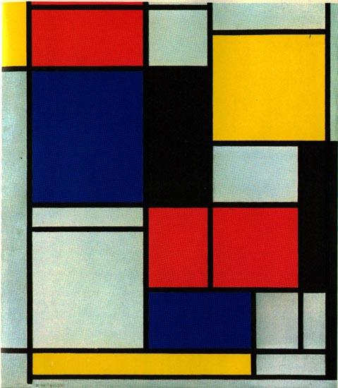 Εισαγωγή στους Τύπους Piet Mondrian, Composition with Blue, Yellow, Black, and