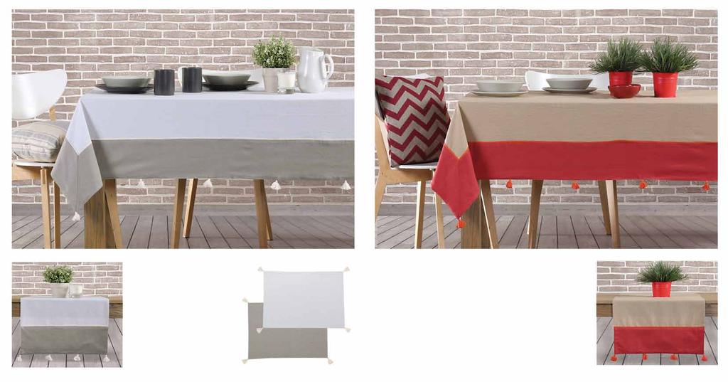 Normal - Bordo Normal - Grey Tραπεζομάντηλο, 170x220 Tραπεζομάντηλο, 170x260 Runner, 45x140 100% βαμβάκι 49,00 57,00 17,00