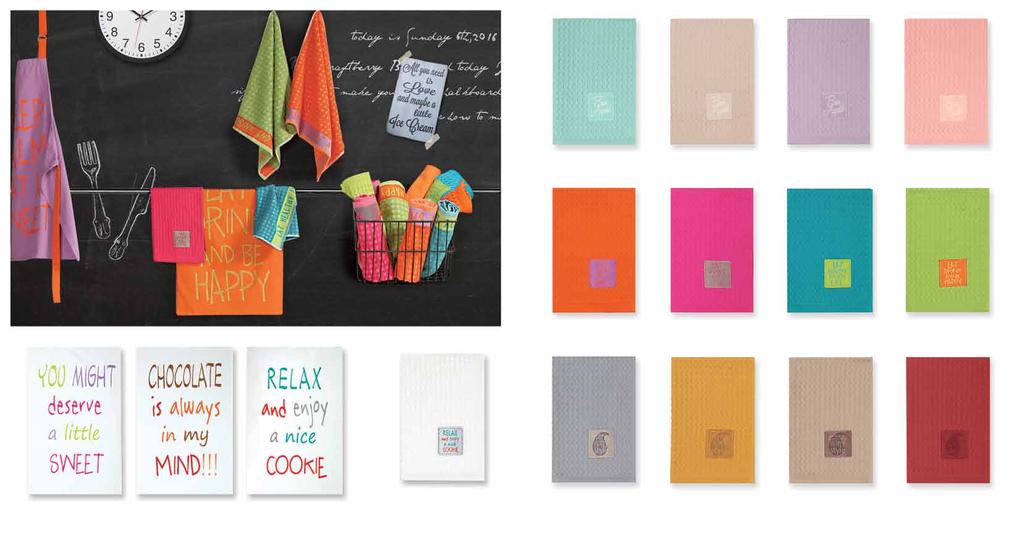 Μint Beige Lilac Somon Romantic - waffle Ποτηρόπανα πικέ, 100% βαμβάκι, 45x68 4,00 Orange Fuchsia Petrol Green Kitchen rules - waffle Ποτηρόπανα πικέ, 100% βαμβάκι, 45x68 4,00 Little sweet