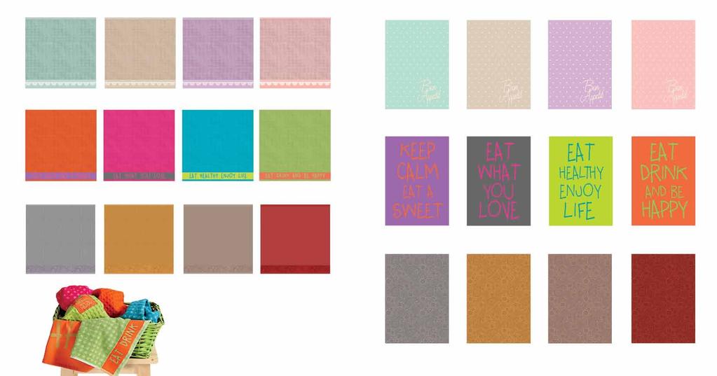 Mint Beige Lilac Somon Mint Beige Lilac Somon Romantic - terry waffle Ποτηρόπανα φροτέ, 100% βαμβάκι, 50x50 4,00 Orange Fuchsia Petrol Green Romantic - yarn dyed Ποτηρόπανα ζακάρ, 100% βαμβάκι, 50x70