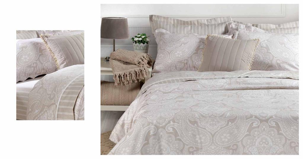 Premium Collection Rein Σετ σεντόνια υπ/πλα: 2 σεντόνια 240x270 +2 μαξιλ/κες 52x72 Σετ παπλ/θήκη υπ/πλη: 240x230 +2