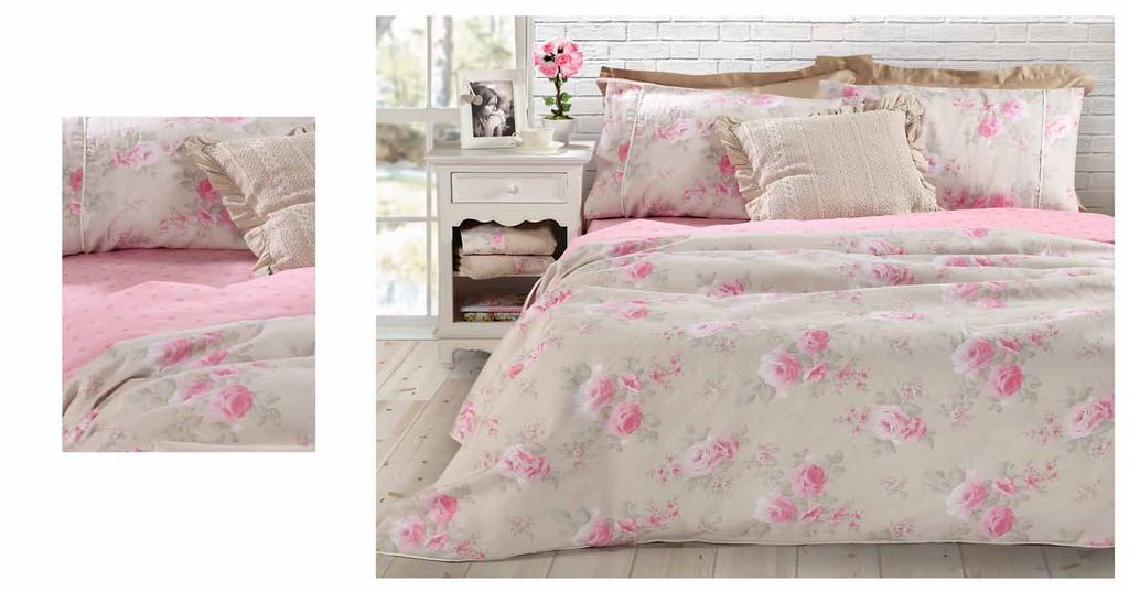 Premium Collection Talisa Σετ σεντόνια υπ/πλα: 2 σεντόνια 240x270 +2 μαξιλ/κες 52x72 Σετ παπλ/θήκη υπ/πλη: 240x230 +2