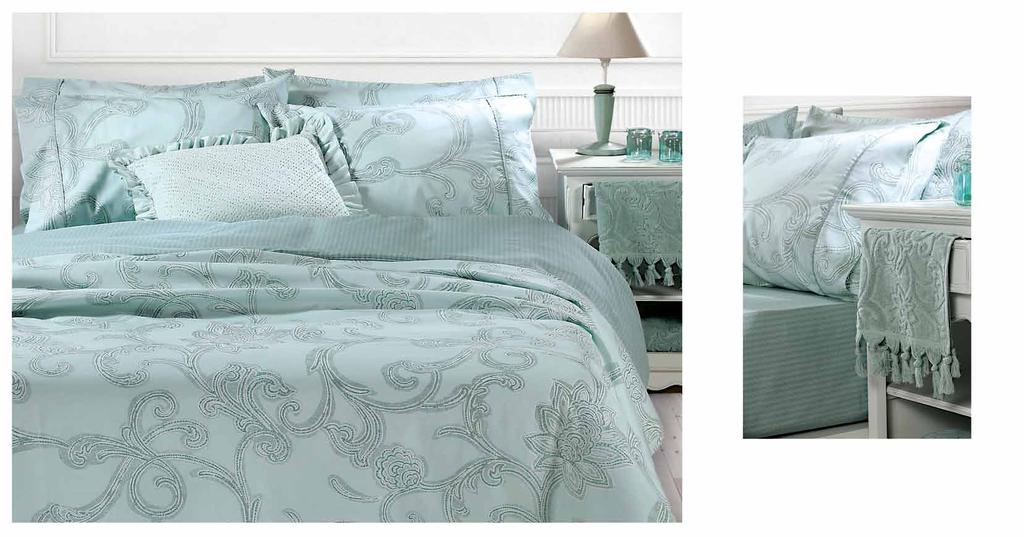 Bella - Mint Premium Collection Σετ σεντόνια υπ/πλα: 2 σεντόνια 240x270 +2 μαξιλ/κες 52x72 Σετ παπλ/θήκη υπ/πλη: 240x230 +2