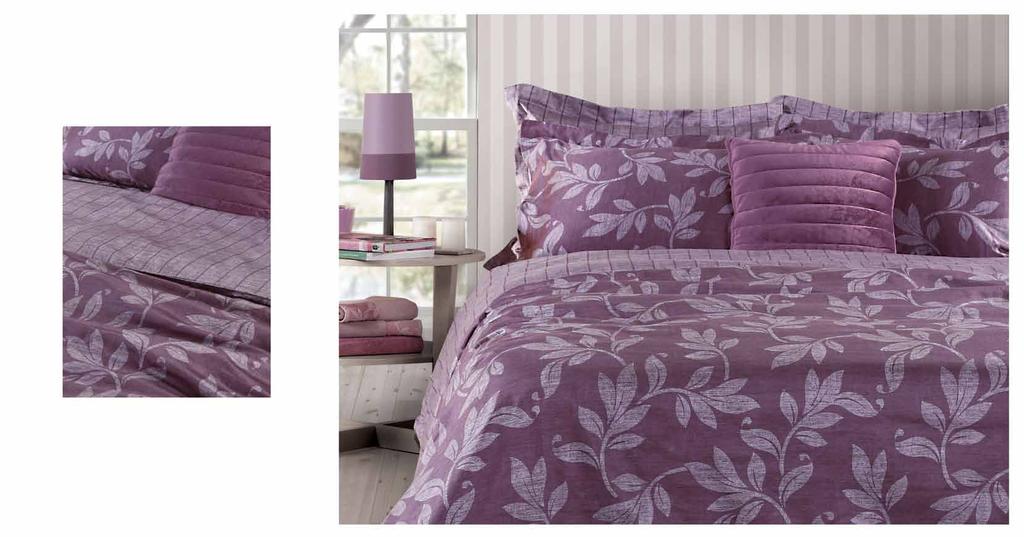 Premium Collection Lush - Bordo Σετ σεντόνια υπ/πλα: 2 σεντόνια 240x270 +2 μαξιλ/κες 52x75 Σετ