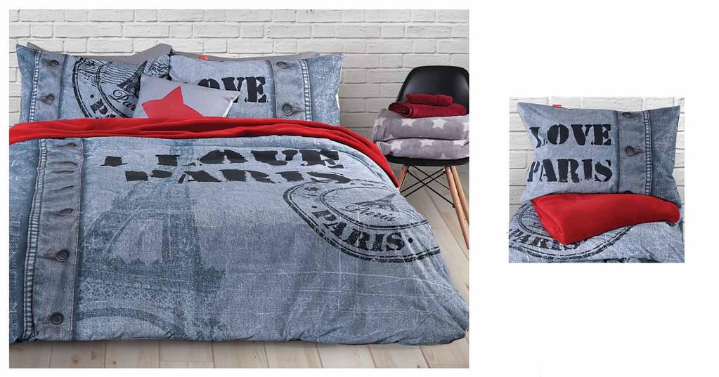 Premium Collection Love Paris Σετ παπλ/κη υπ/πλη: 240x230 + 2