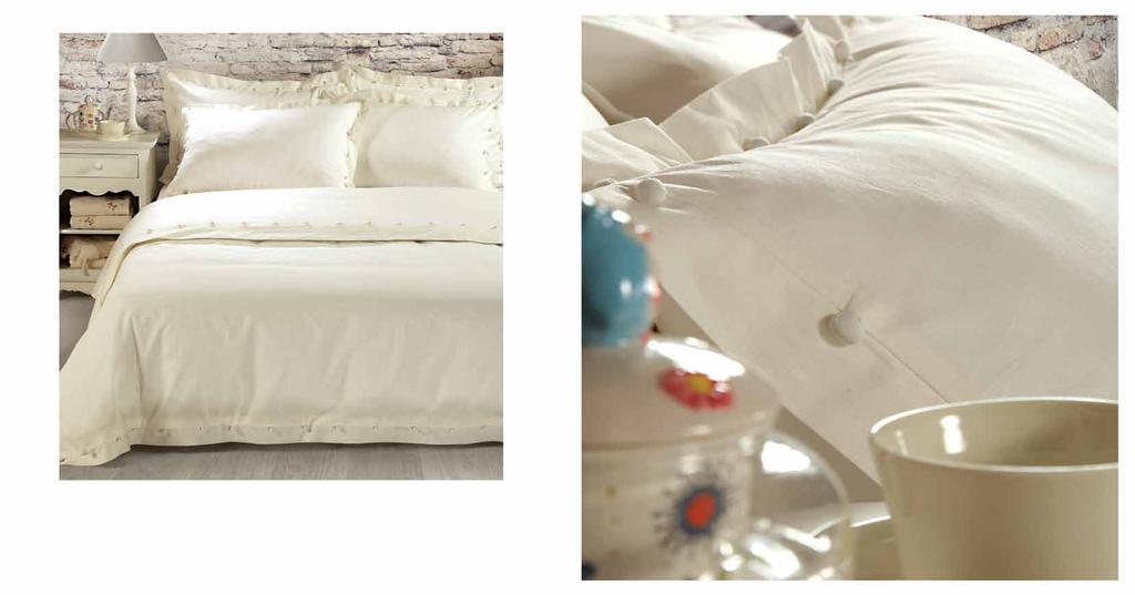 Premium Collection Sylia Σετ σεντόνια υπ/πλα: 2 σεντόνια 240x260 +2 μαξιλ/κες 52x72 Σετ παπλ/θήκη υπ/πλη: