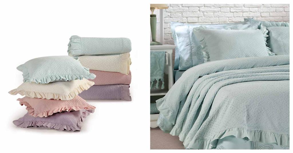 Bedcovers Simela Aqua Cream English rose Levander Κουβέρτα