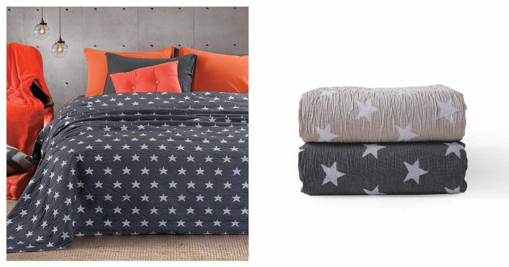 Bedcovers Εster Beige Anthracite Koυβέρτa υπ/πλη 230x250