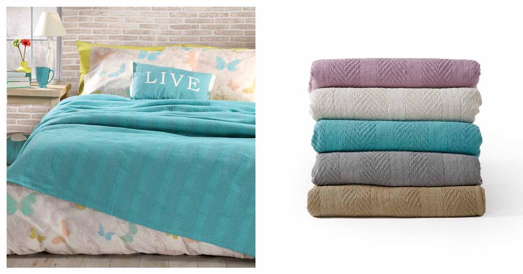 Βlankets Comfort Purple Natural Turquoise Grey Beige Koυβέρτα μονή,160x240