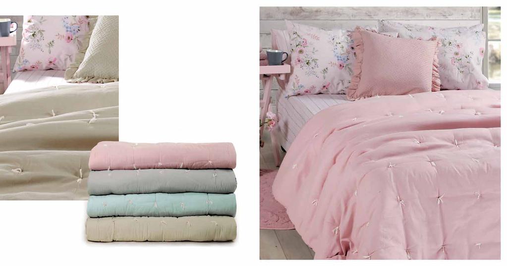 Couvre-lits Verano Κουβρ-λί υπ/πλο κεντητό: 230x240 79,00 Ύφασμα: 100%