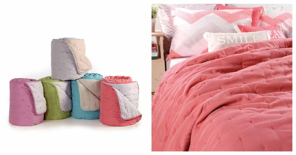 Couvre-lits B-Color Kουβρ-λί 2 όψεων υπ/πλο, 220x240 Ύφασμα: 100% microfiber Εσωτερικό: 100%