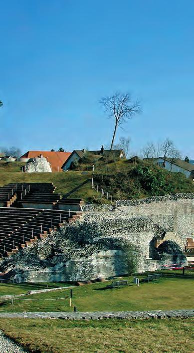 ΕΛΒΕΤΊΑ Εικ. 34 Το γαλλορωμαϊκό θέατρο της Ογκστ. Μία ρωμαϊκή πόλη Ογκστ (Augst) είναι σήμερα μια μικρή κωμόπολη της Ελβετίας Η και βρίσκεται περίπου 20 χλμ. ανατολικά της Βασιλείας.