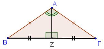 Στο τρίγωνο η ευθεία είναι μεσοκάθετη της πλευράς, η ευθεία μεσοκάθετη της πλευράς και μεσοκάθετη της πλευράς. Ο περιγεγραμμένος κύκλος έχει κέντρο το σημείο και ακτίνα το ευθύγραμμο τμήμα.