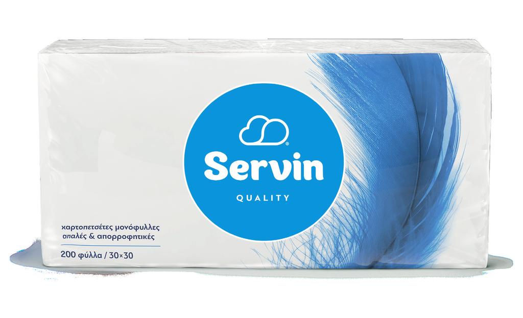 SERVIN QUALITY ΧΑΡΤΟΠΕΤΣΕΤΕΣ 1ΦΥΛΛΕΣ Επεξεργασία / Embossed SERV052 Καθ.