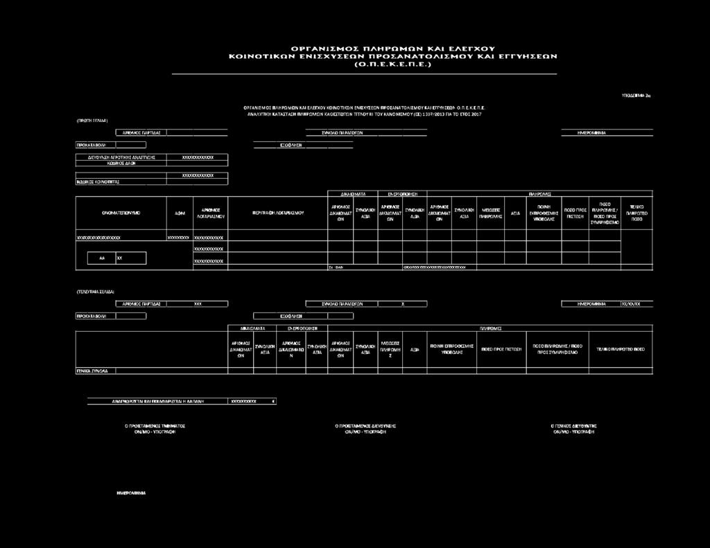 ΥΠΟΔΕΓΜΑ 2α (ΠΡΩΤΗ ΣΕΛΙΔΑ) ΟΡΓΑΝΙΣΜΟΣ ΠΛΗΡΩΜΩΝ ΚΑΙ ΕΛΕΓΧΟΥ ΚΟΙΝΟΤΙΚΩΝ ΕΝΙΣΧΥΣΕΩΝ ΠΡΟΣΑΝΑΤΟΛΙΣΜΟΥ ΚΑΙ ΕΓΓτΉZETih Ο.Π.Ε.Κ.Ε.Π.Ε. ΑΝΑΛΥΤΙΚΗ ΚΑΤΑΣΤΑΣΗ ΠΛΗΡΩΜΩΝ ΚΑΘΕΣΤΩΤΩΝ ΤΙΤΛΟΥ III ΤΟΥ ΚΑΝΟΝΙΣΜΟΥ(ΕΕ) 1307/2013 ΓΙΑ ΤΟ ΕΤΟΣ 2017 ΑΡΙΘΜΟΣ ΠΑΡΤΙΔΑ!