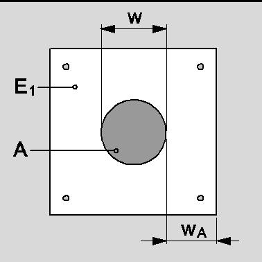 A3.1.2 Εξωτερικό χείλος ανοίγματος Το ελάχιστο βάθος της σφράγισης περάσματος είναι 150 mm (σχήμα 1α, t Α ) ανεξάρτητα από το πάχος του τοίχου ή του