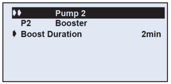 Εάν η έξοδος δεν χρησιμοποιείται («not used»), υπάρχει η δυνατότητα να χρησιμοποιήσετε την έξοδο ως αντλία ανύψωσης πίεσης (booster) της κύριας αντλίας P1 με το Σύστημα 1.