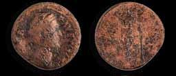 дупондиј RIC IV, no. 855. терме, инв. бр. 226 R 26 mm; 6,59 gr, Kат. бр. 144 Kат. бр. 145 Kат. бр. 146 Kат. бр. 147 Kат. бр. 148 Kат. бр. 149 Kат. бр. 144 Каракала 211.