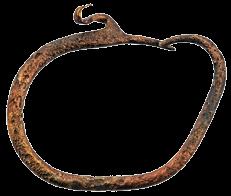 24. Укосница Сребро, злато, бисер, искуцавање; димензије: дужина 7,7 cm, пречник тела 0,3 cm, пречник главе 0,45 cm, тежина 2,10 g; Сонда 3/14 (испод Објекта I-IV), Горњи град, 2014.