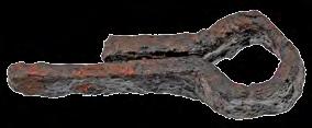 174. Расцепка Гвожђе, ковање; димензије: 4,6 х 0,3 х 0,9 cm; Базилика Е - наос, Горњи град, 1996. година; Народни музеј Чачак, Ц 229/96.