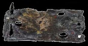 Оков Гвожђе, ковање, перфорирање; димензије: 6,1 х 3,4 х 1,3 cm; Објекат VIII -