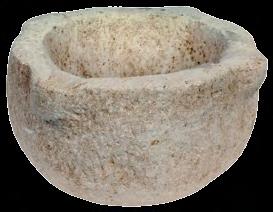 Мортаријум Камен, клесање, глачање; димензије: спољни пречник 22,8 cm, висина 17 cm; Базилика А - уз спољни зид апсиде, Западно подграђе (?), 1986. година; Народни музеј Чачак, А II /81.