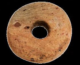 Пршљенак Керамика, печење, перфорирање; димензије: пречник 5,4 cm, висина 0,9 cm; Објекат VI - средишњи део, Северно подграђе, 2008. година, Народни музеј Чачак, Ц 5/08.