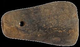 Тег за разбој Керамика, гњетење, бушење; димензије: 8,2 х 5,9 х 2,9 cm; Сонда 3/96, Базилика Е, Горњи град, 1997. година; Народни музеј Чачак, Ц 135/96.