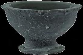 454. Пехар Kерамика, на витлу; димензије: пречник обода 12,2 cm, висина 7 cm, пречник стопе 7 cm; Сонда