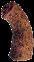 14. Фрагмент посуде Керамика, рађено руком; димензије: 3,3 х 1,1 х 0,9 cm; Базилика D, Западно