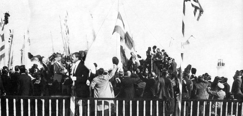 1 ΔΕΚΕΜΒΡΙΟΥ 1913, Η ΕΛΛΗΝΙΚΗ ΣΗΜΑΙΑ ΥΨΩΘΗΚΕ ΣΤΟ ΦΡΟΥΡΙΟ ΦΙΡΚΑ ΤΩΝ ΧΑΝΙΩΝ