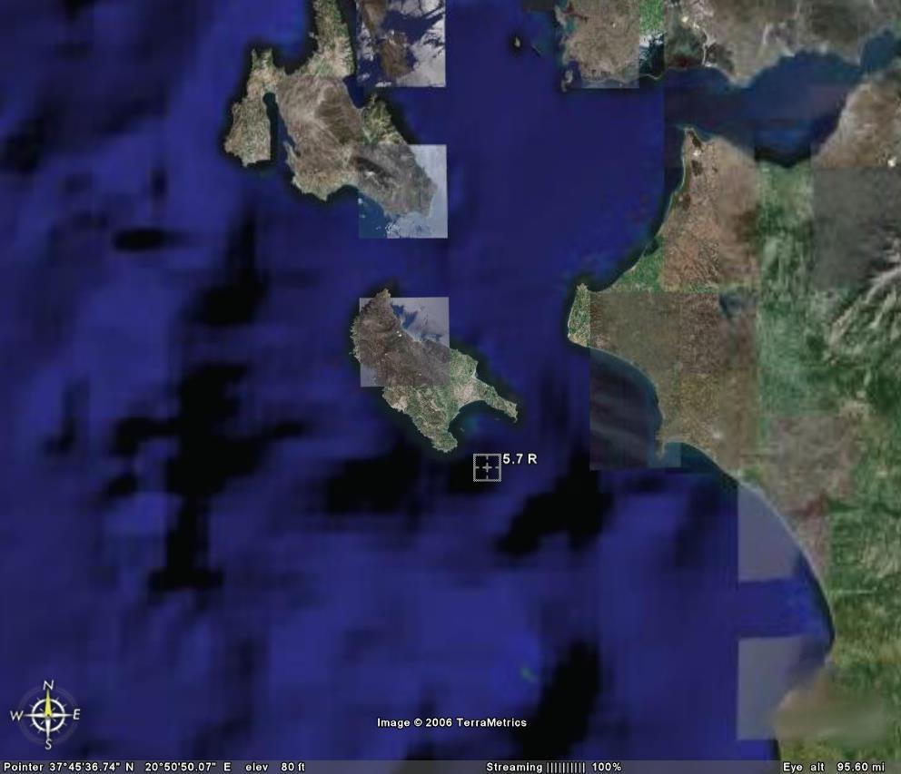 34 τιμές της fof2 από την 01/03/2006 μέχρι την 31/06/2006 με χρονικό διάστημα 15 min, έχοντας αρκετές ελλείψεις σε δεδομένα. Σχήμα 4.