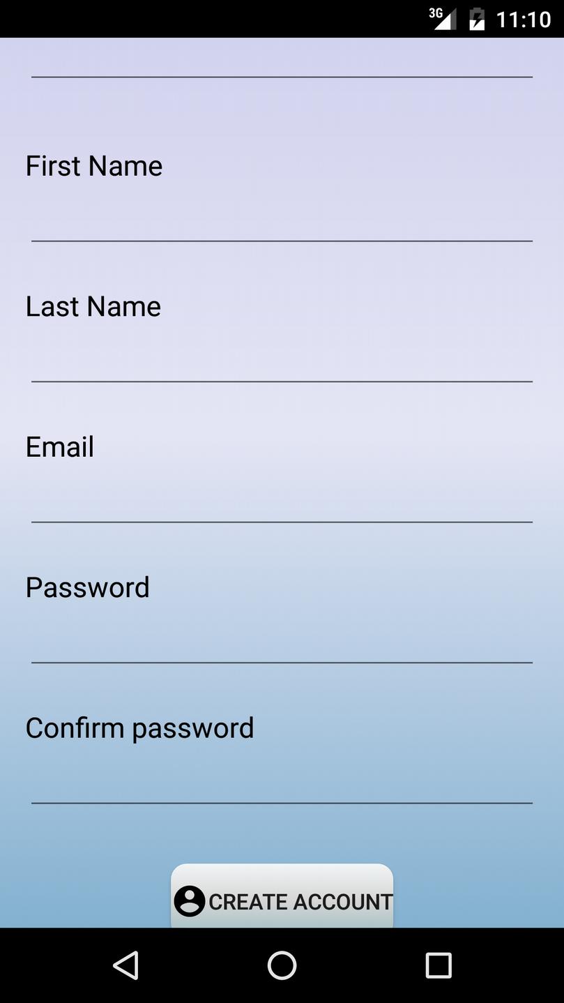 Mobile εφαρμογή Εγγραφή Για την εγγραφή στην υπηρεσία, απαιτούνται κάποια υποχρεωτικά στοιχεία ταυτοποίησης του χρήστη.