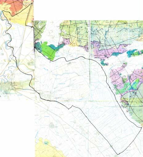 Σχήμα 4.2: Γεωλογικός χάρτης πεδιάδας Πηνειού, ΙΓΜΕ 4.